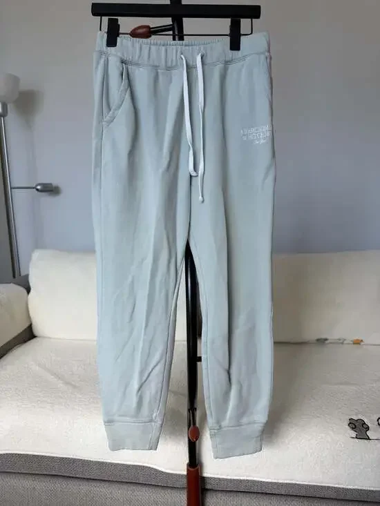 Abercrombie & Fitch A&F Collection Sage Green Graphic Fleece Joggers - Picture 1 of 4